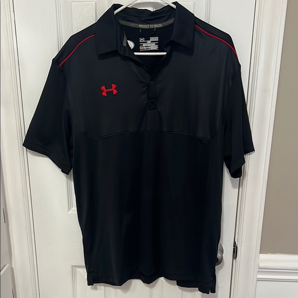 Under Armour Men's Black Polo Shirt